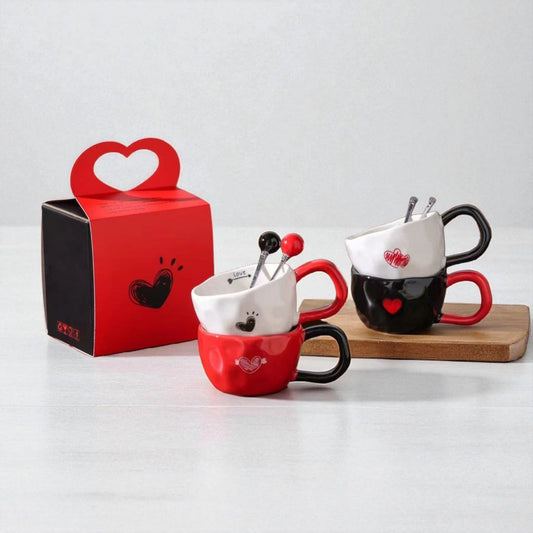 Love šalice 2 kom + žlice u poklon kutiji