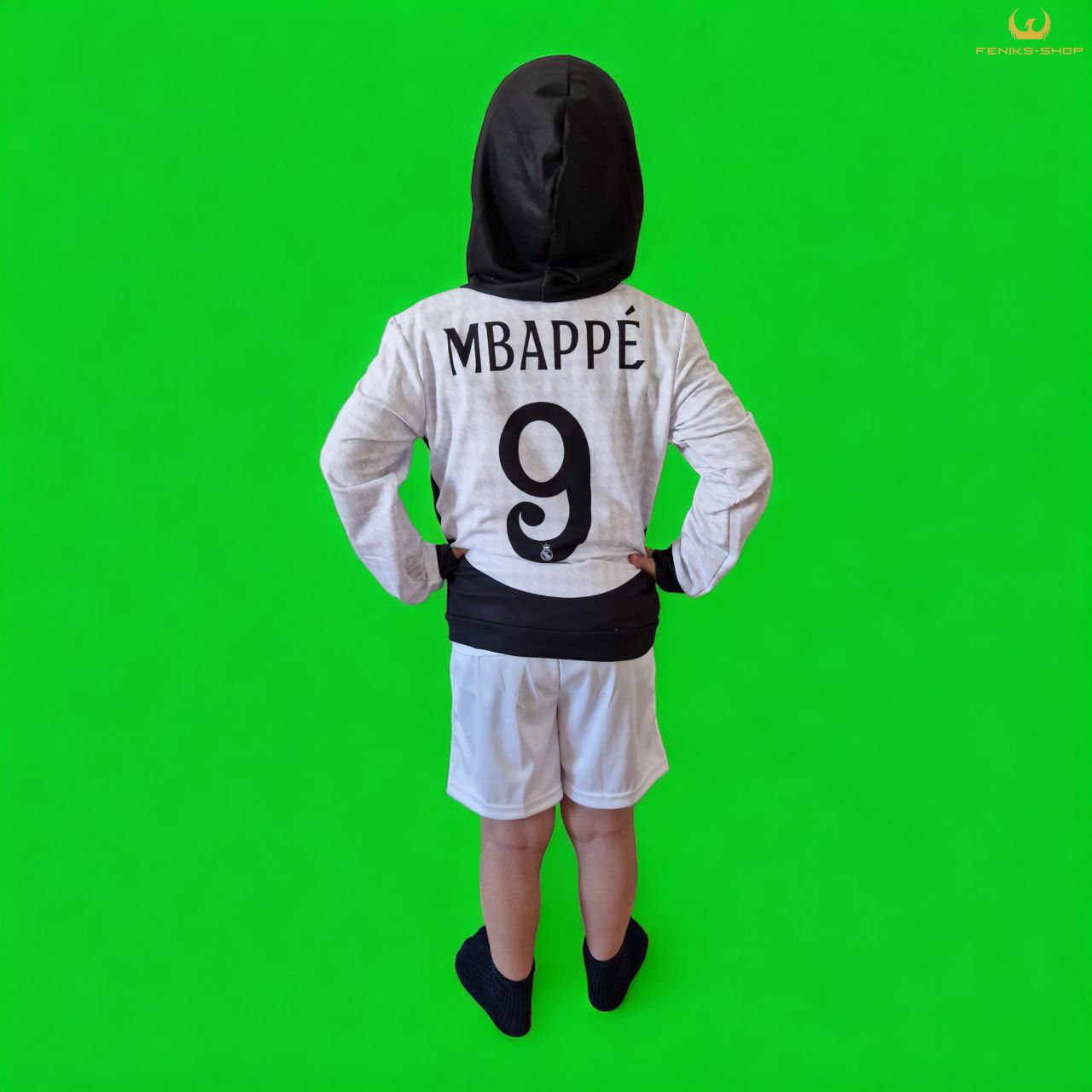 Nogometna dječja duga majica s kapuljačom Mbappe - Raphinha
