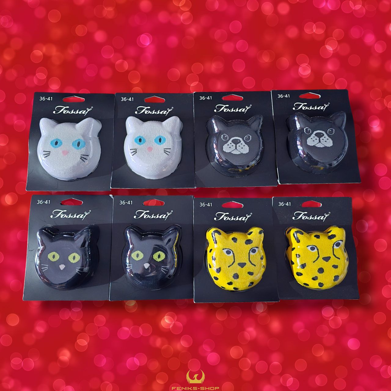 Poklon set od 6 ženskih čarapa slatke Životinje - Feniks-shop