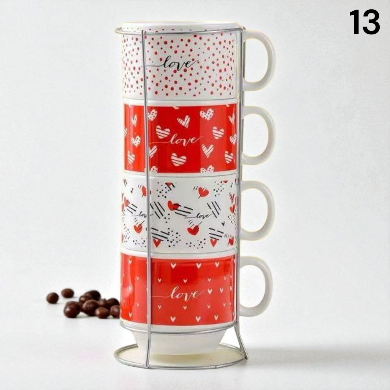 Set od 4 keramičke šalice 100ml ( 16 raznih modela )