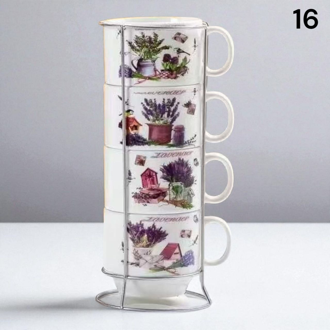 Set od 4 keramičke šalice 100ml ( 16 raznih modela )