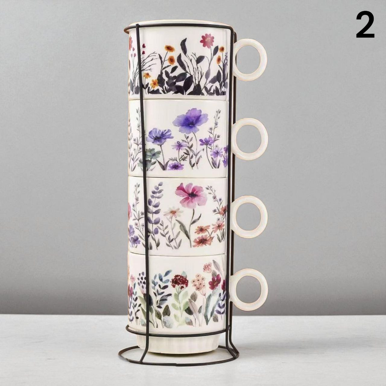 Set od 4 keramičke šalice 100ml ( 16 raznih modela )