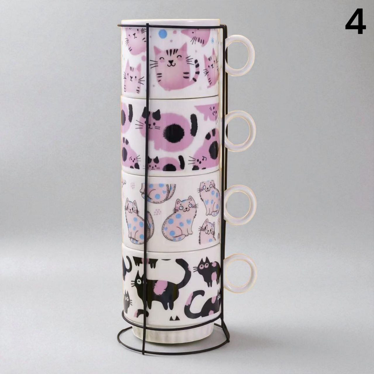 Set od 4 keramičke šalice 100ml ( 16 raznih modela )