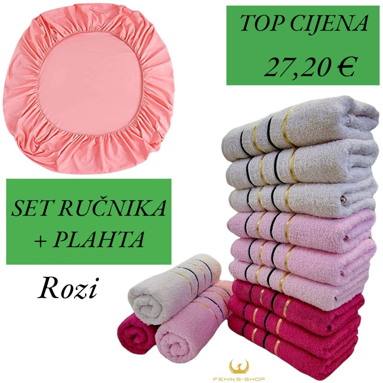Set ručnika + plahta s gumicom Veliki - Mali - Feniks-shop