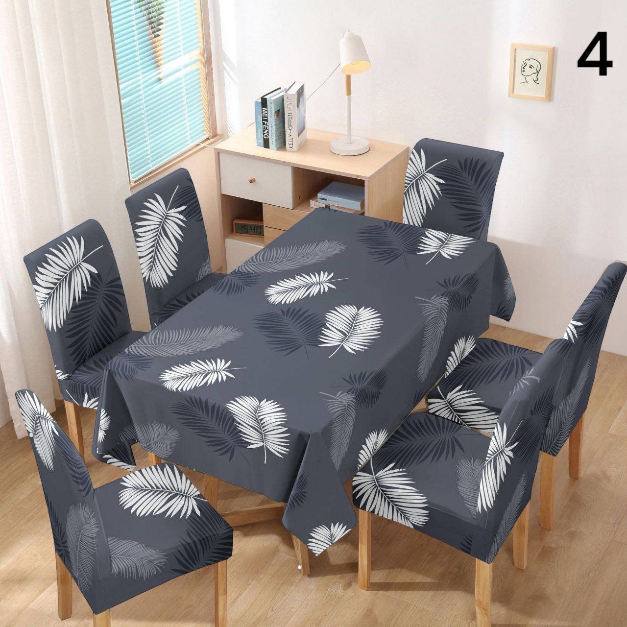 Set stolnjak + 6 navlaka za stolice NOVI uzorci