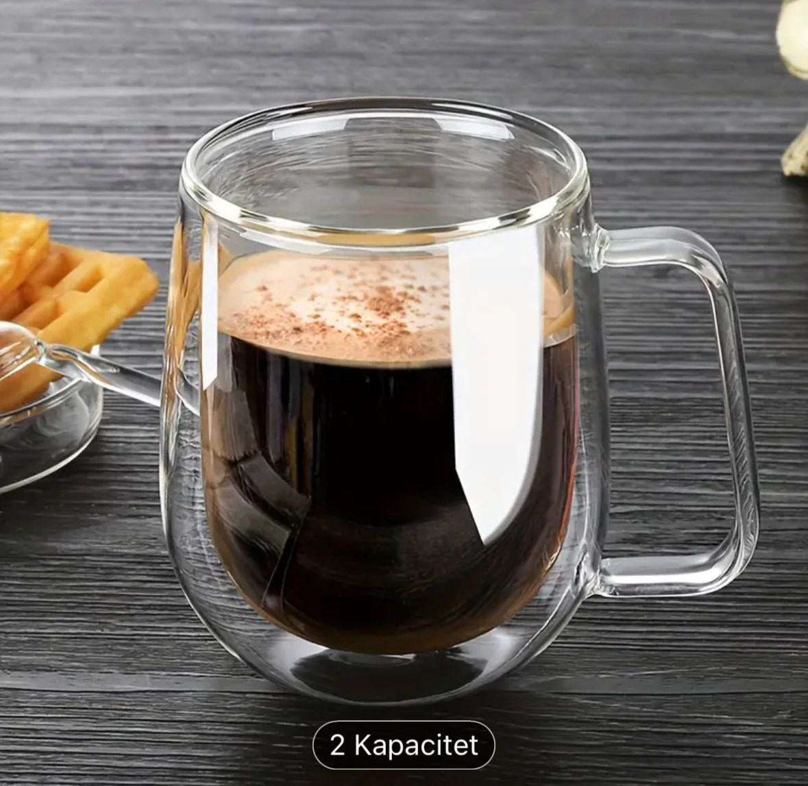 Staklena čaša sa duplim staklom Feniks 2 - 200ml