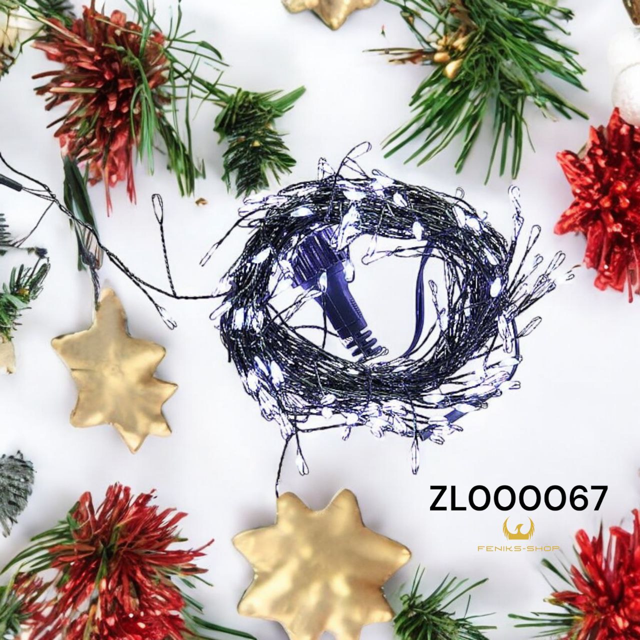 Lampice za bor 6M + 3M na struju 200kom - Feniks-shop