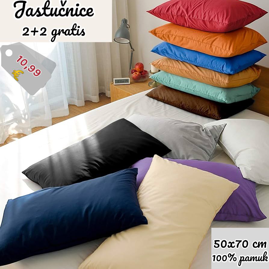 Jastučnica 2+2 gratis 60x80cm - Pamuk