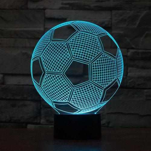 3D lampa iluzija nogometne lopte + daljinski - Feniks-shop
