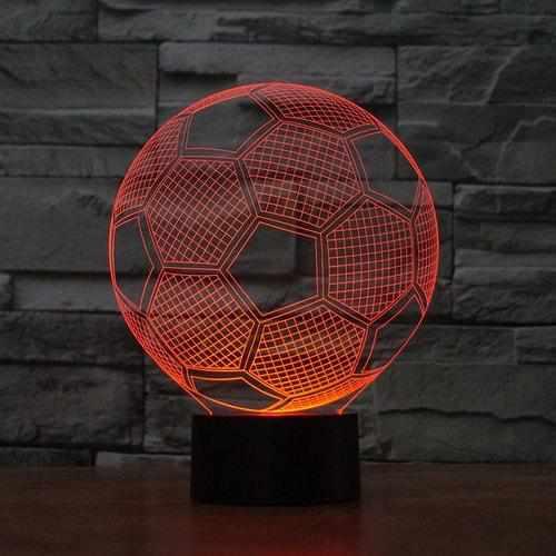 3D lampa iluzija nogometne lopte + daljinski - Feniks-shop