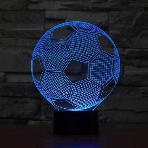 3D lampa iluzija nogometne lopte + daljinski - Feniks-shop