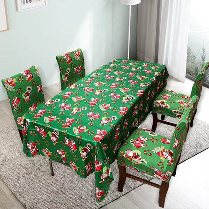 AKCIJA Božićni stolnjak + 6 rastezljivih navlaka za stolice