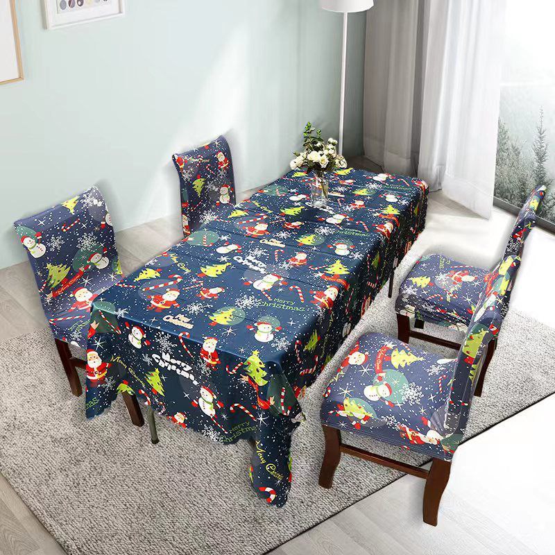 AKCIJA Božićni stolnjak + 6 rastezljivih navlaka za stolice