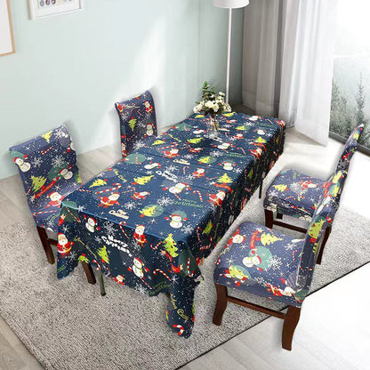 AKCIJA Božićni stolnjak + 6 rastezljivih navlaka za stolice