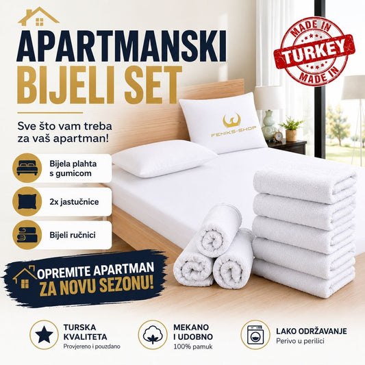 Apartmanski bijeli set
