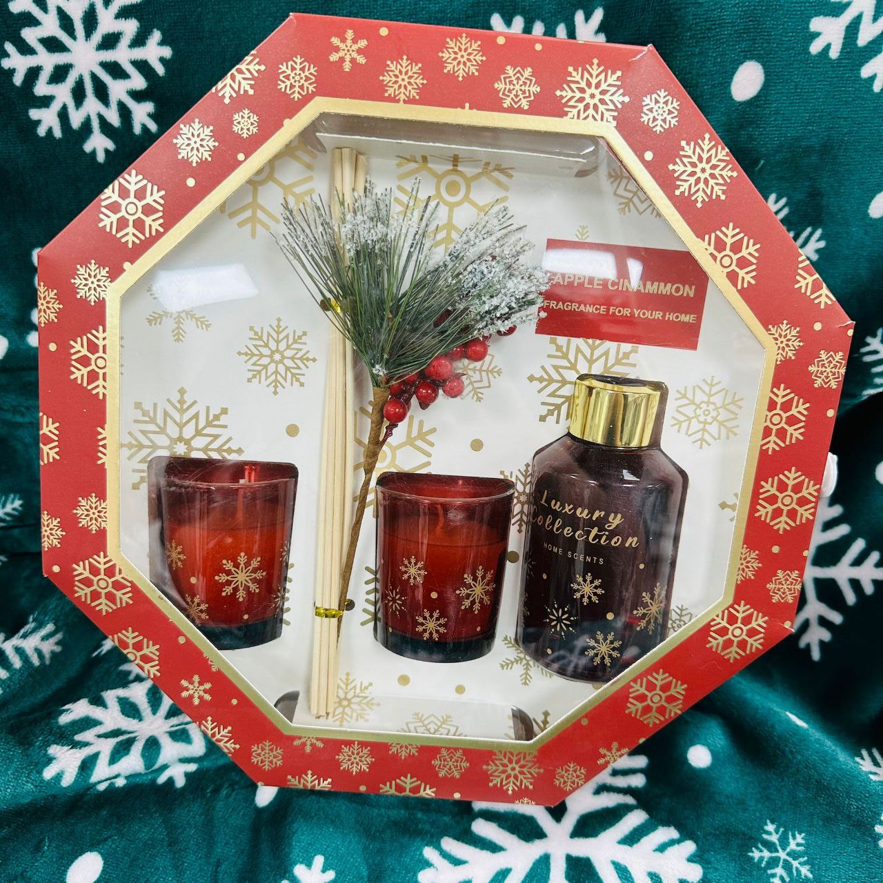 Aroma Božićni set svijeće i mirisni štapići - Jabuka i cimet