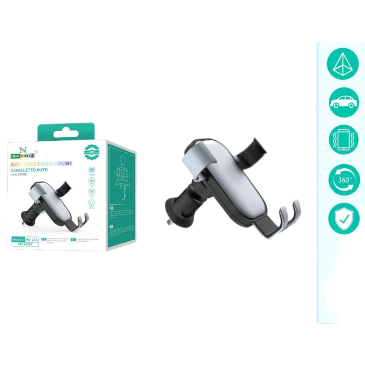 Auto držač za mobitel za ventilaciju HD-231 - Feniks-shop