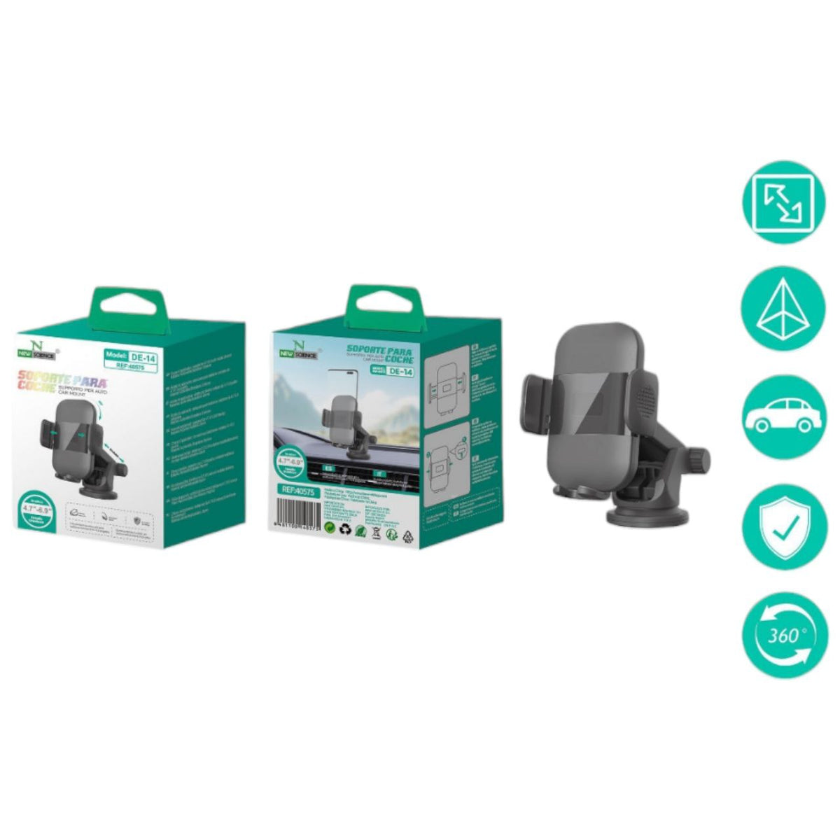 Auto vakumski držač za mobitel DE-14 - Feniks-shop