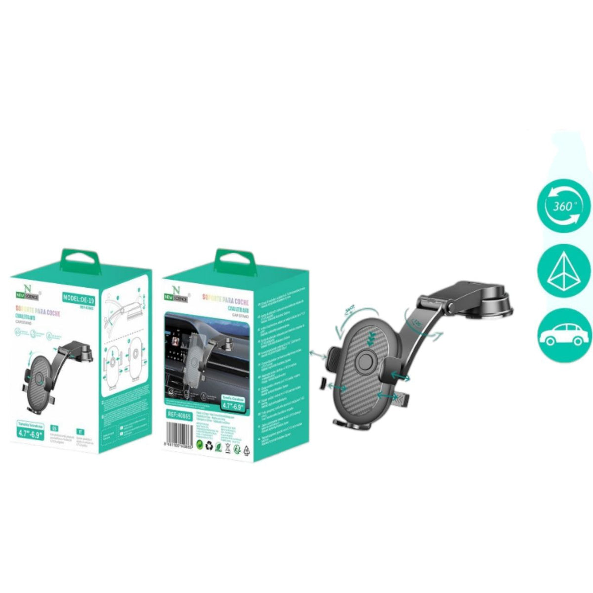 Auto vakumski držač za mobitel DE-19 - Feniks-shop