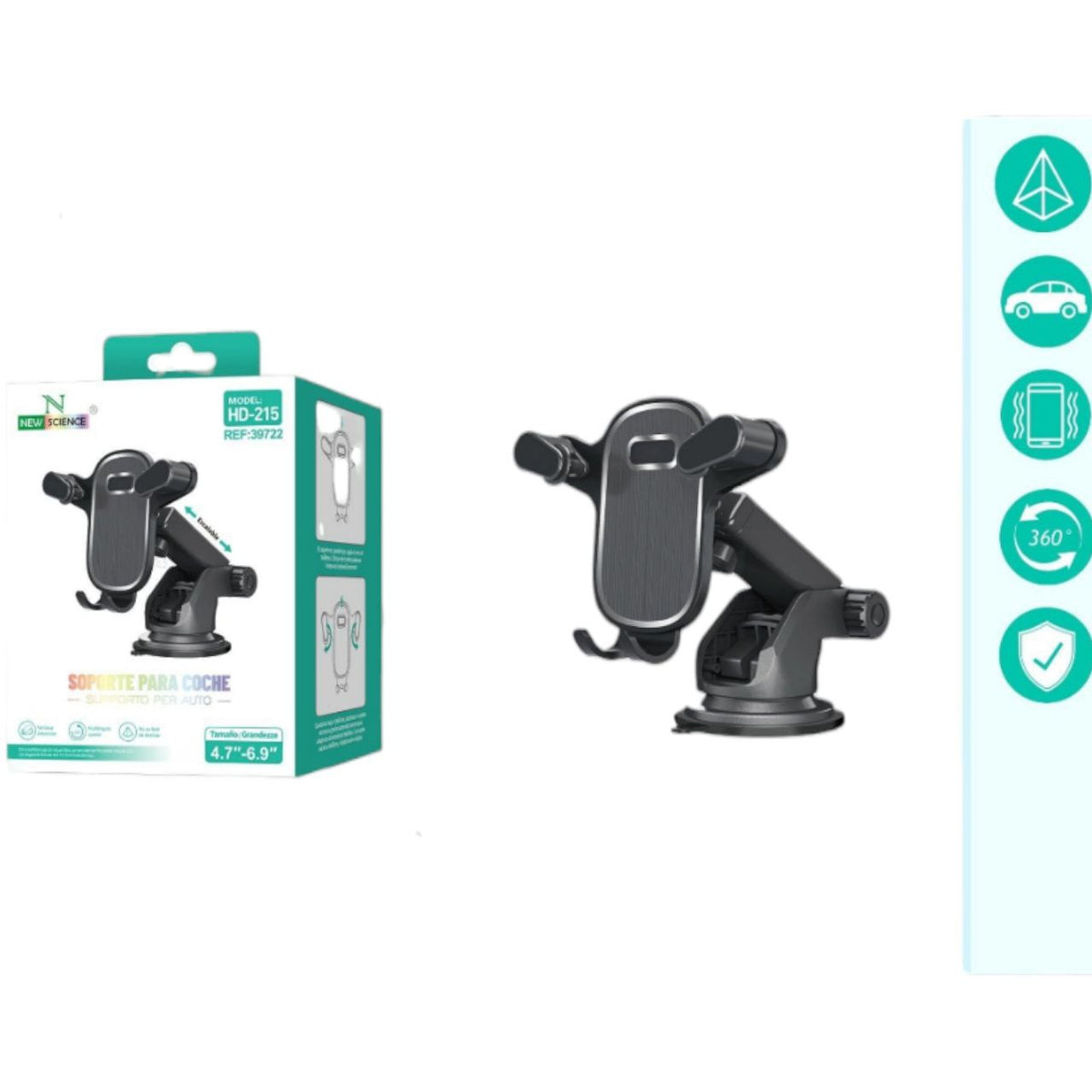 Auto vakumski držač za mobitel HD-215 - Feniks-shop