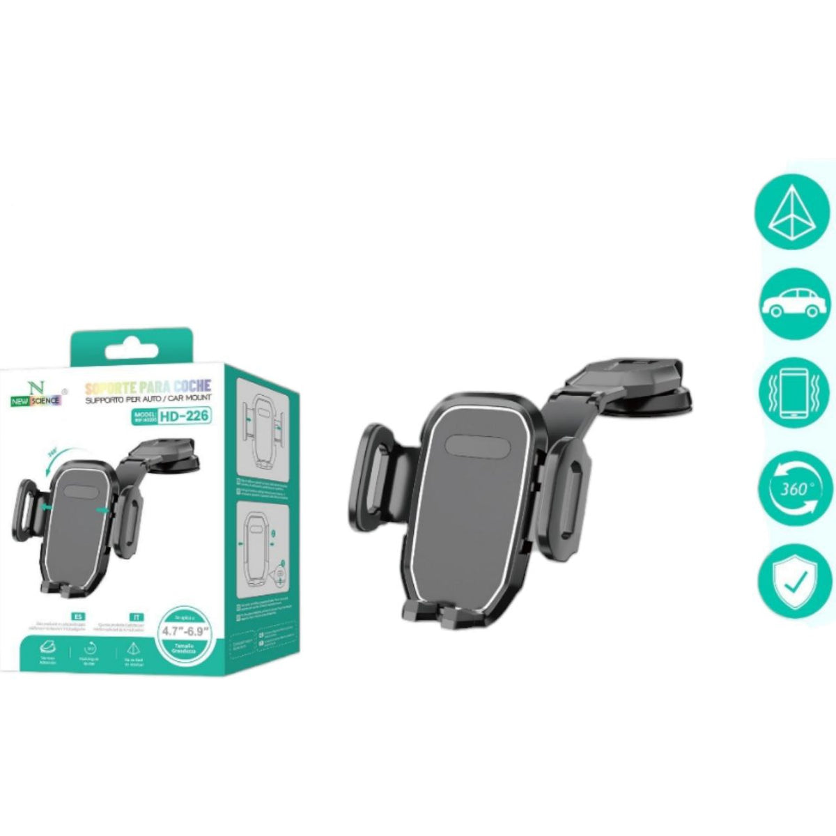 Auto vakumski držač za mobitel HD-226 - Feniks-shop