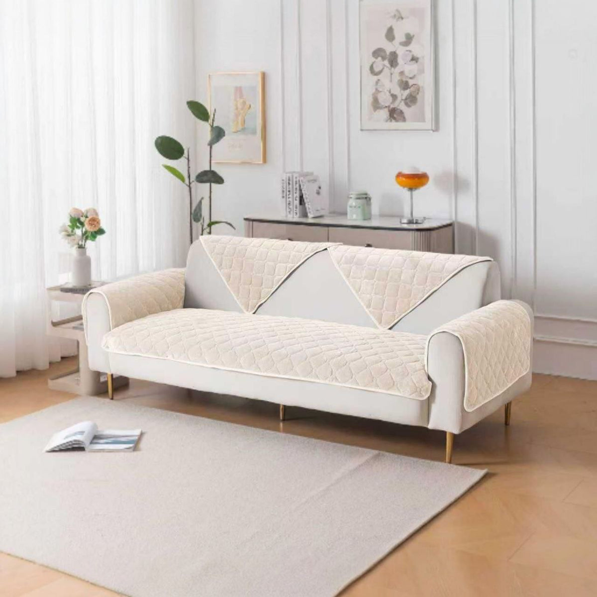 Baršunasti quilted prekrivači za sofu – slika 3