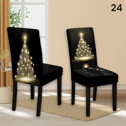 Božićne navlake za stolice set od 6 komada