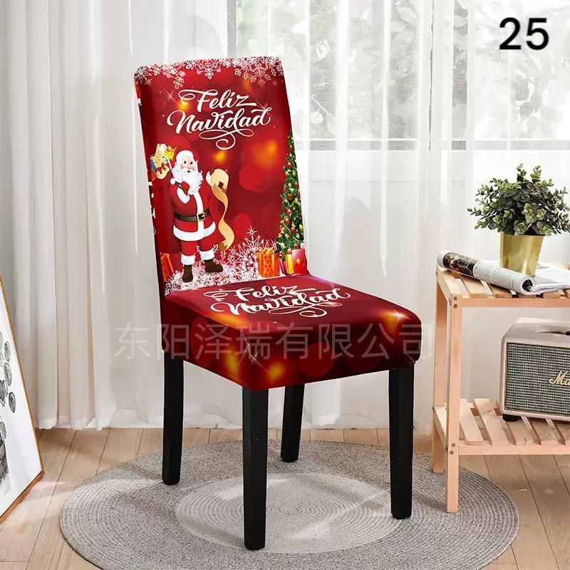 Božićne navlake za stolice set od 6 komada