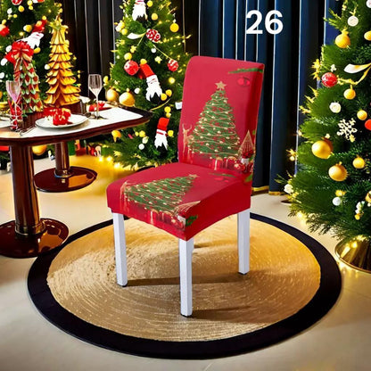 Božićne navlake za stolice set od 6 komada