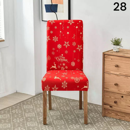Božićne navlake za stolice set od 6 komada