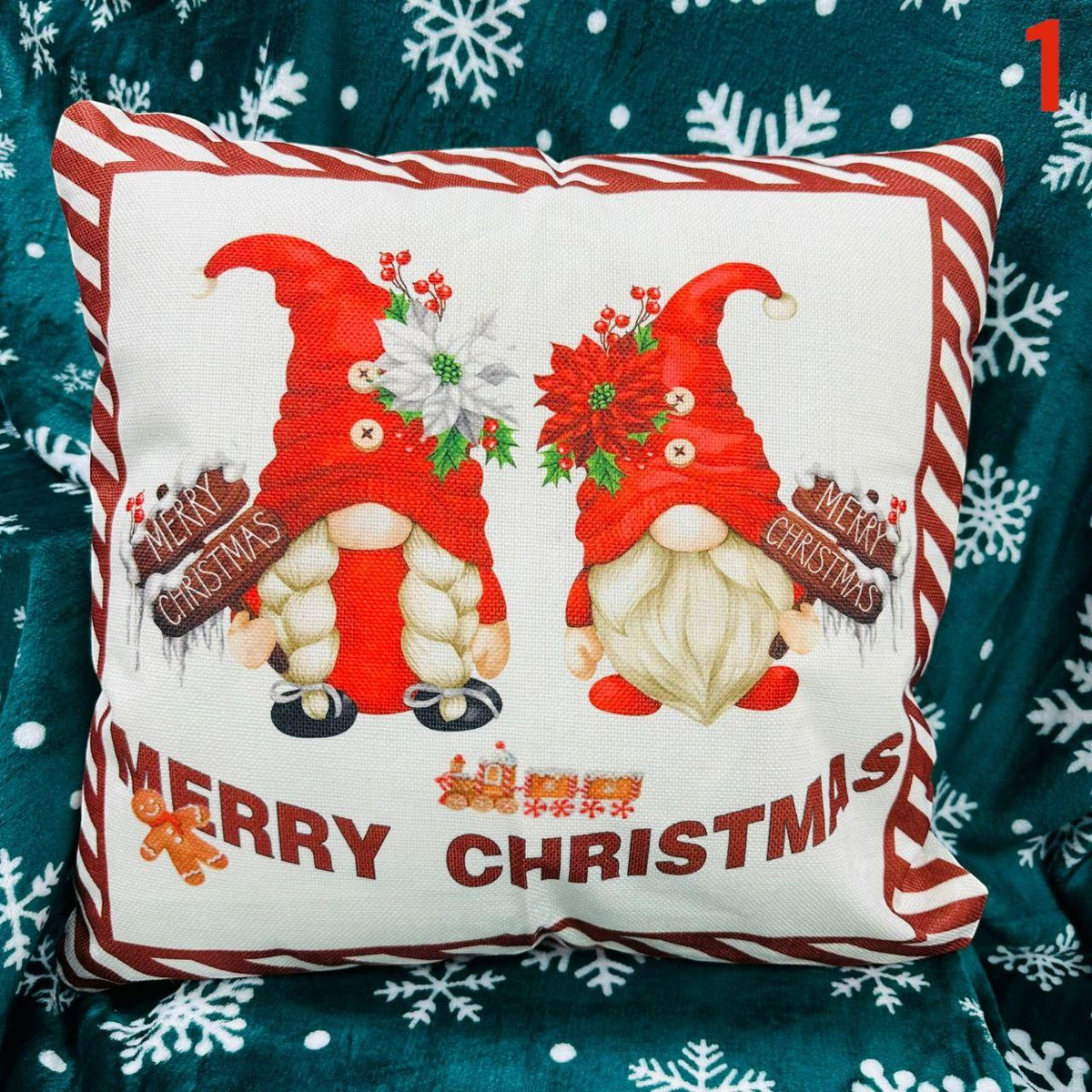 Božićne jastučnice 2 kom LAN kolekcija 45x45 cm - Feniks-shop