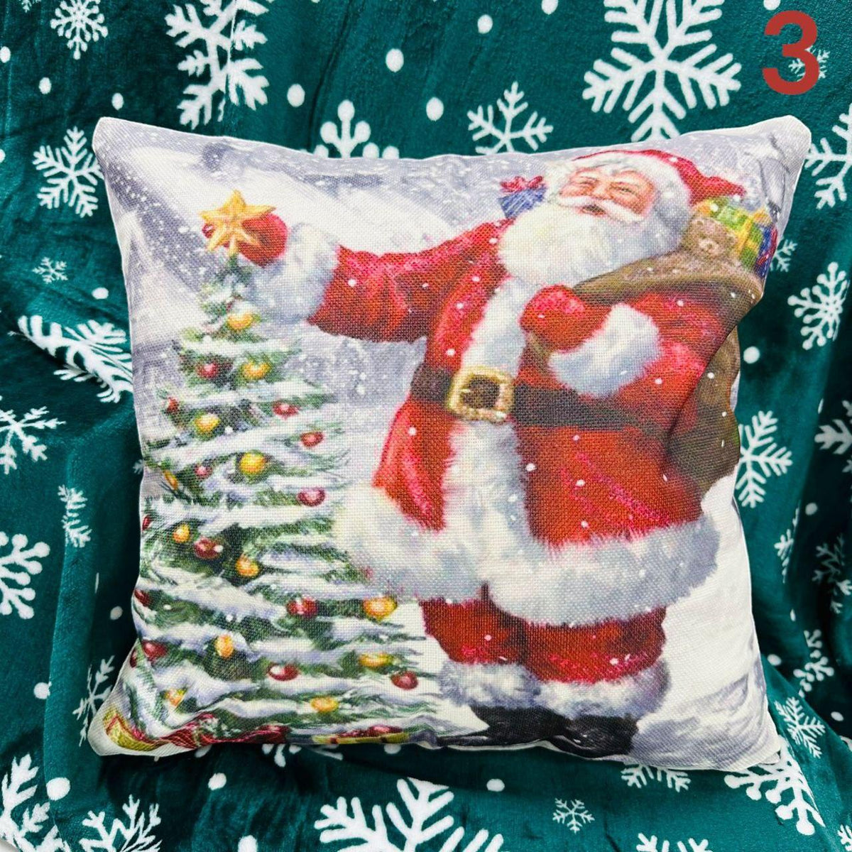Božićne jastučnice 2 kom LAN kolekcija 45x45 cm - Feniks-shop