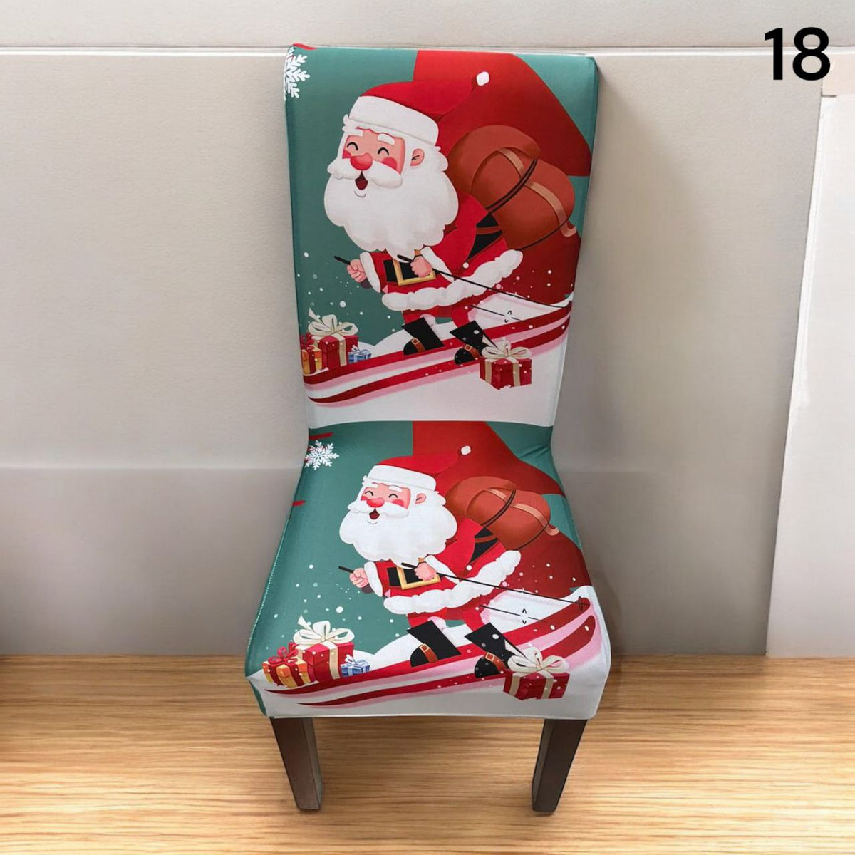 Božićne navlake za stolice set od 6 komada - Feniks-shop