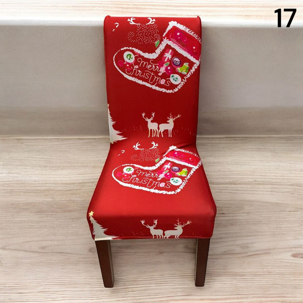 Božićne navlake za stolice set od 6 komada - Feniks-shop