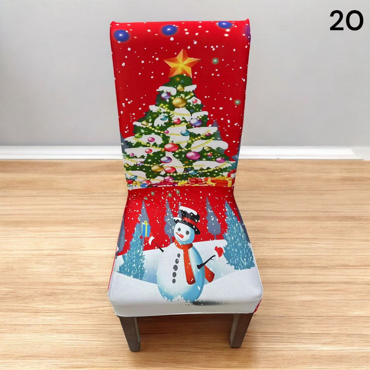 Božićne navlake za stolice set od 6 komada - Feniks-shop