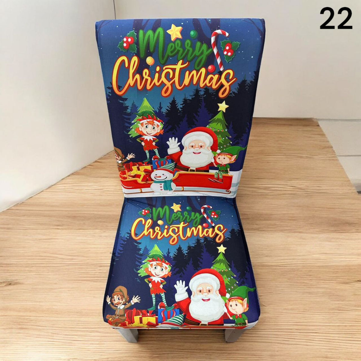Božićne navlake za stolice set od 6 komada - Feniks-shop