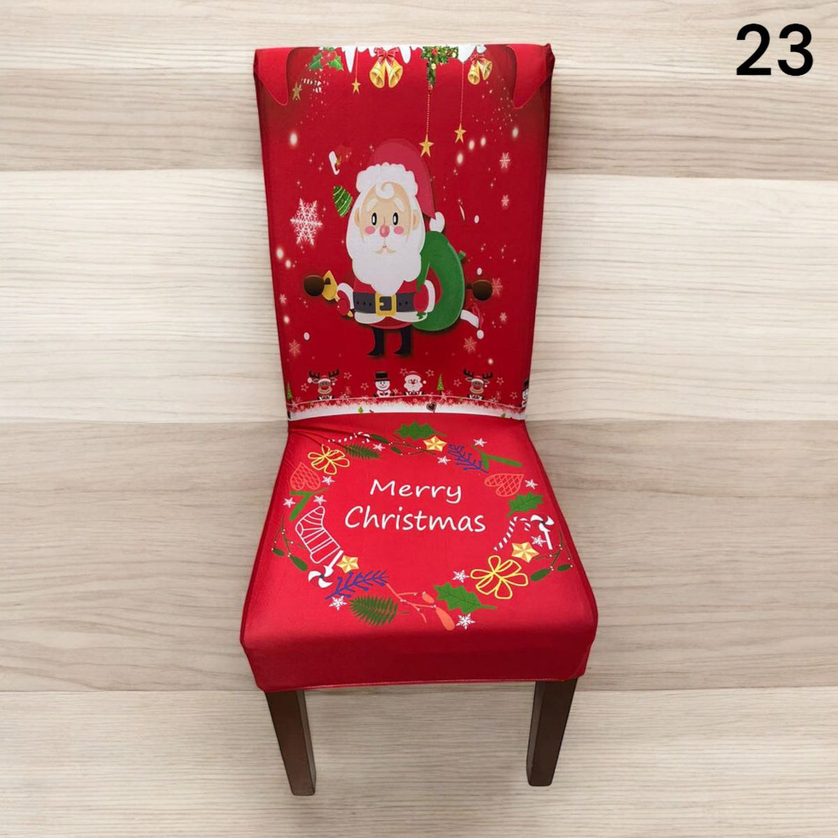 Božićne navlake za stolice set od 6 komada - Feniks-shop
