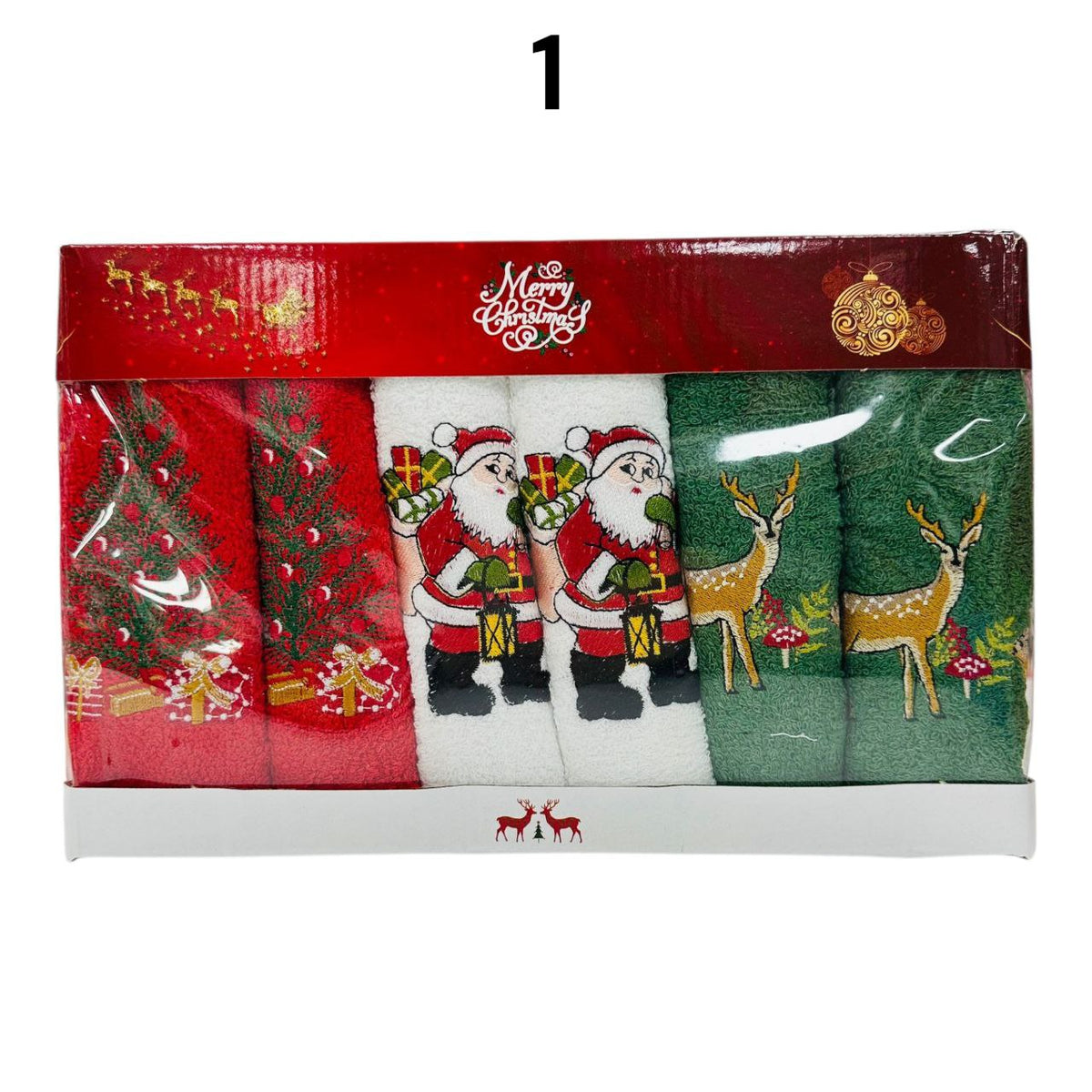 Božićni poklon set od 6 krpi 35x55 cm