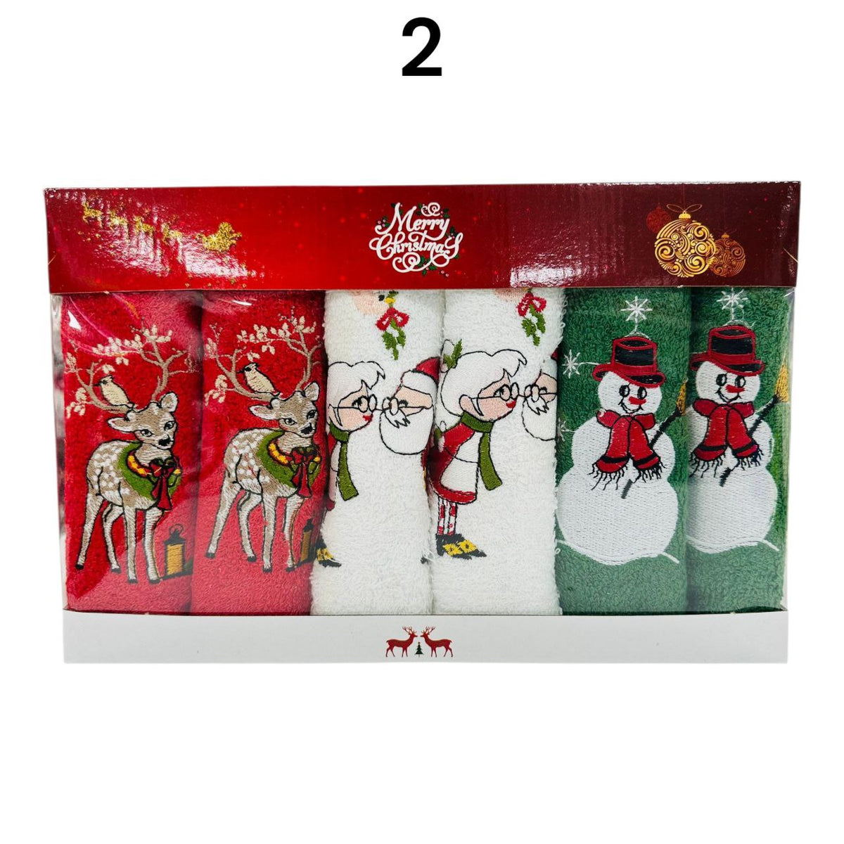 Božićni poklon set od 6 krpi 35x55 cm – slika 2