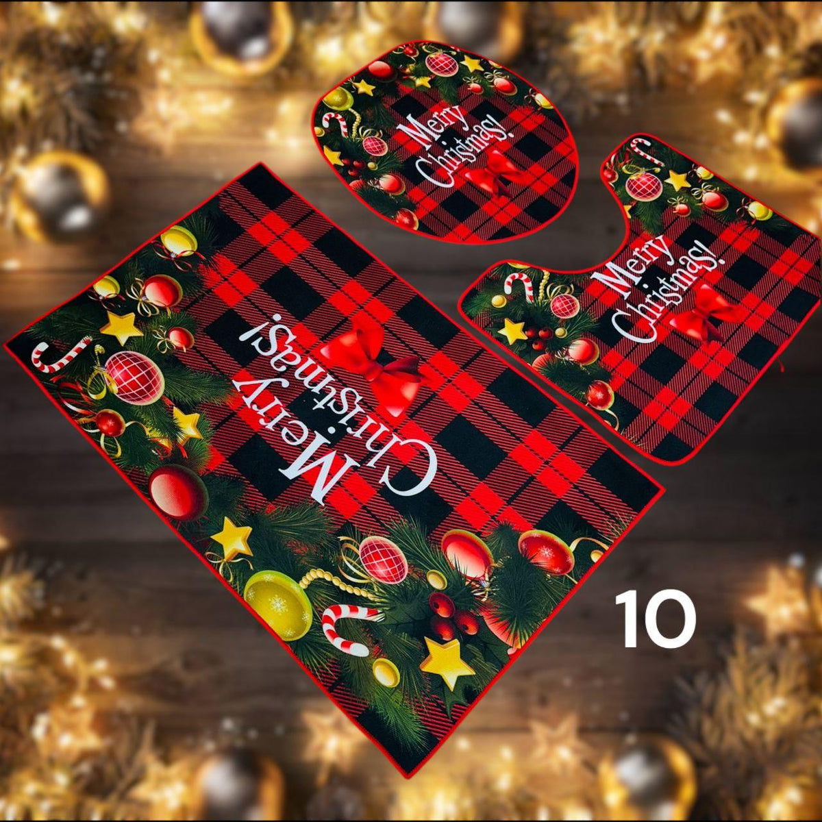 Božićni kupaonski set od 3 tepiha ( 12 modela ) - Feniks-shop