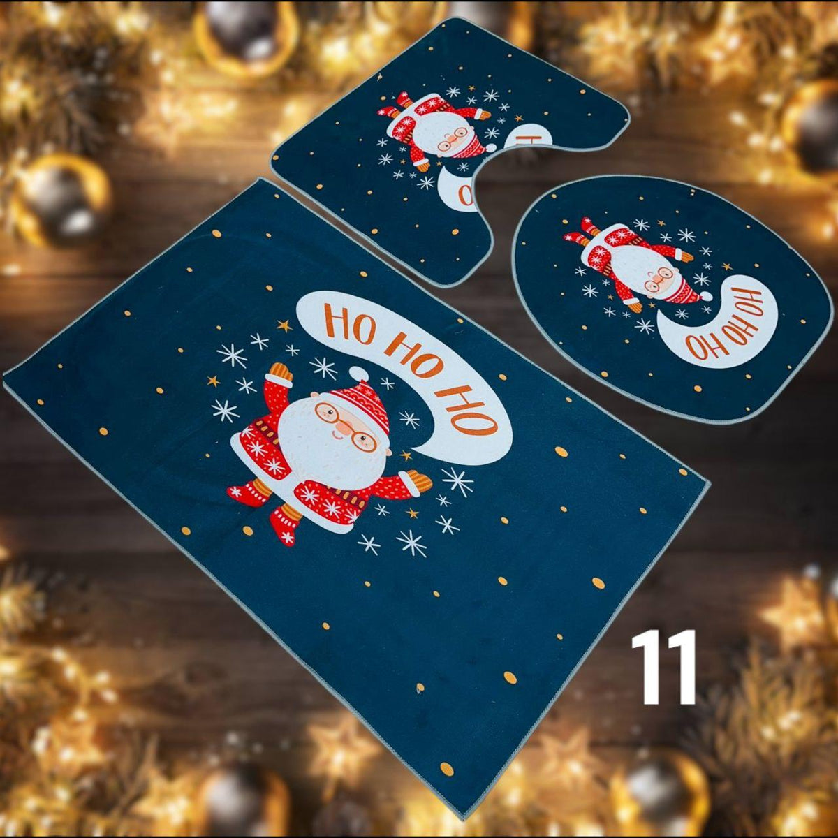 Božićni kupaonski set od 3 tepiha ( 12 modela ) - Feniks-shop