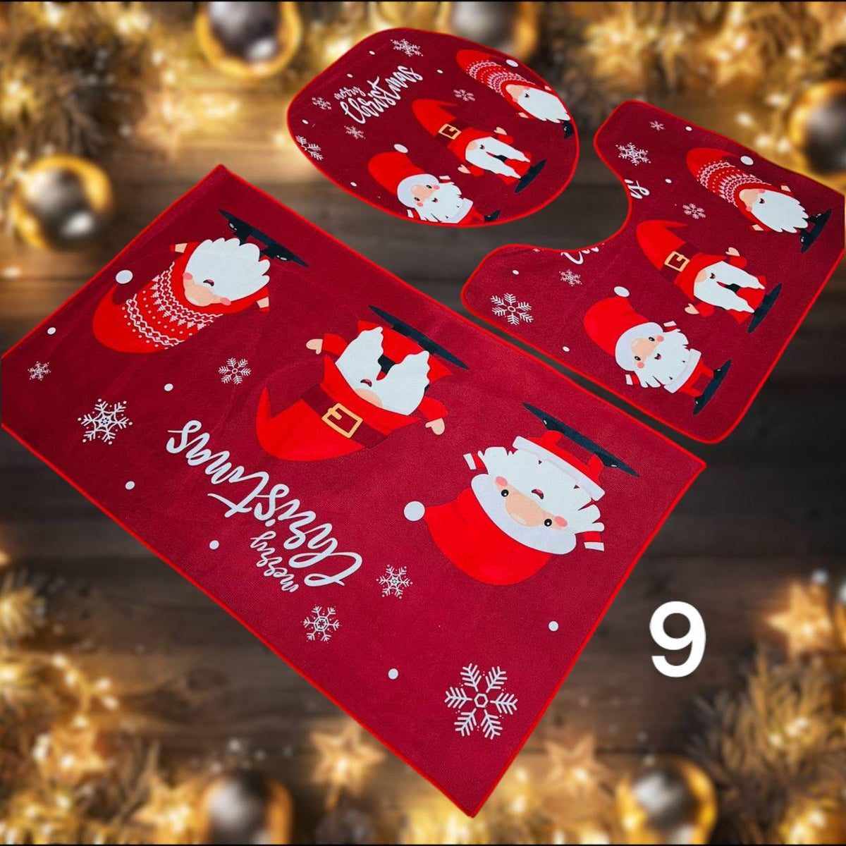 Božićni kupaonski set od 3 tepiha ( 12 modela ) - Feniks-shop