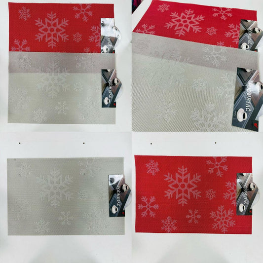 Božićni podmetač za stol pahuljica 6 kom