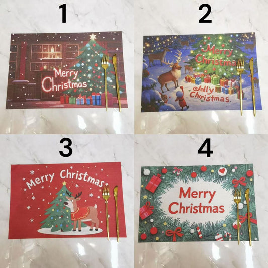 Božićni podmetač za stol s motivima 6 kom