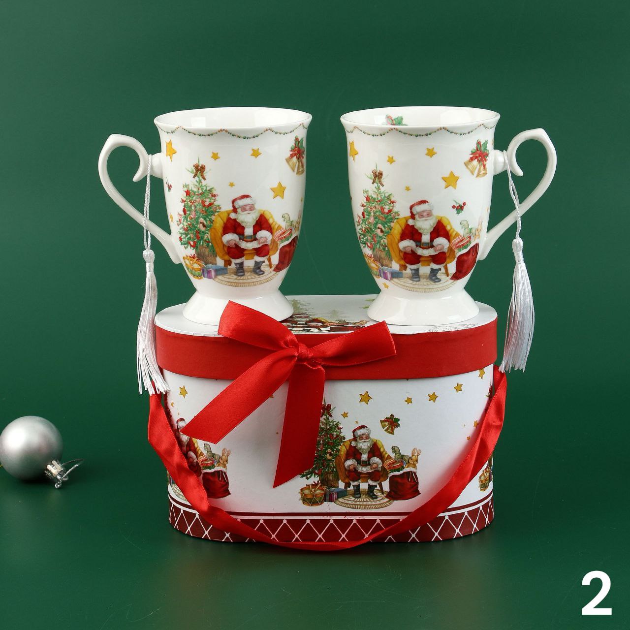 Božićni set od 2 šalice u kutiji 300ml