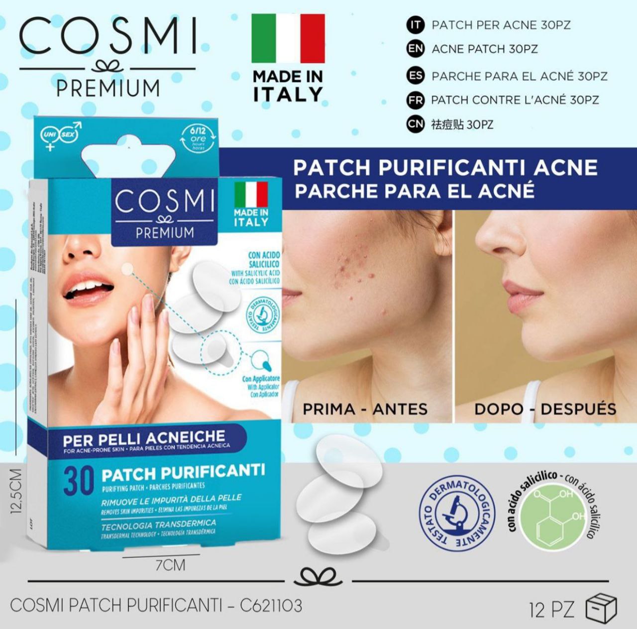 COSMI Premium Flasteri protiv Akni 30 kom