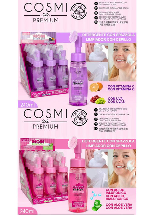 COSMI WOW Cleanser Pjena za Čišćenje Lica s Četkicom 240ml