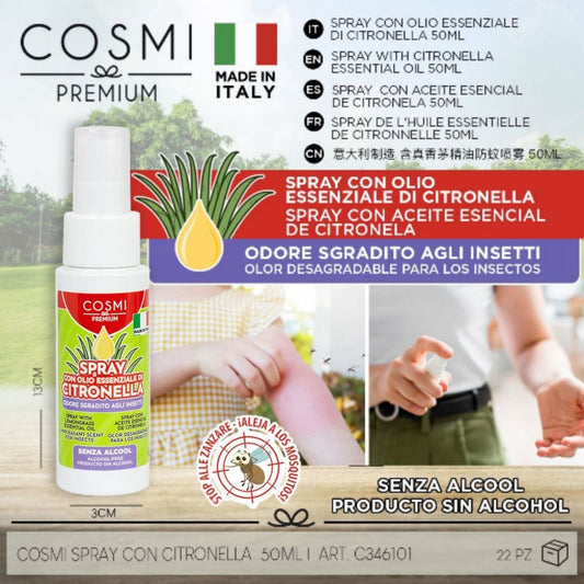 COSMI sprej s citronelom protiv komaraca 50 ml