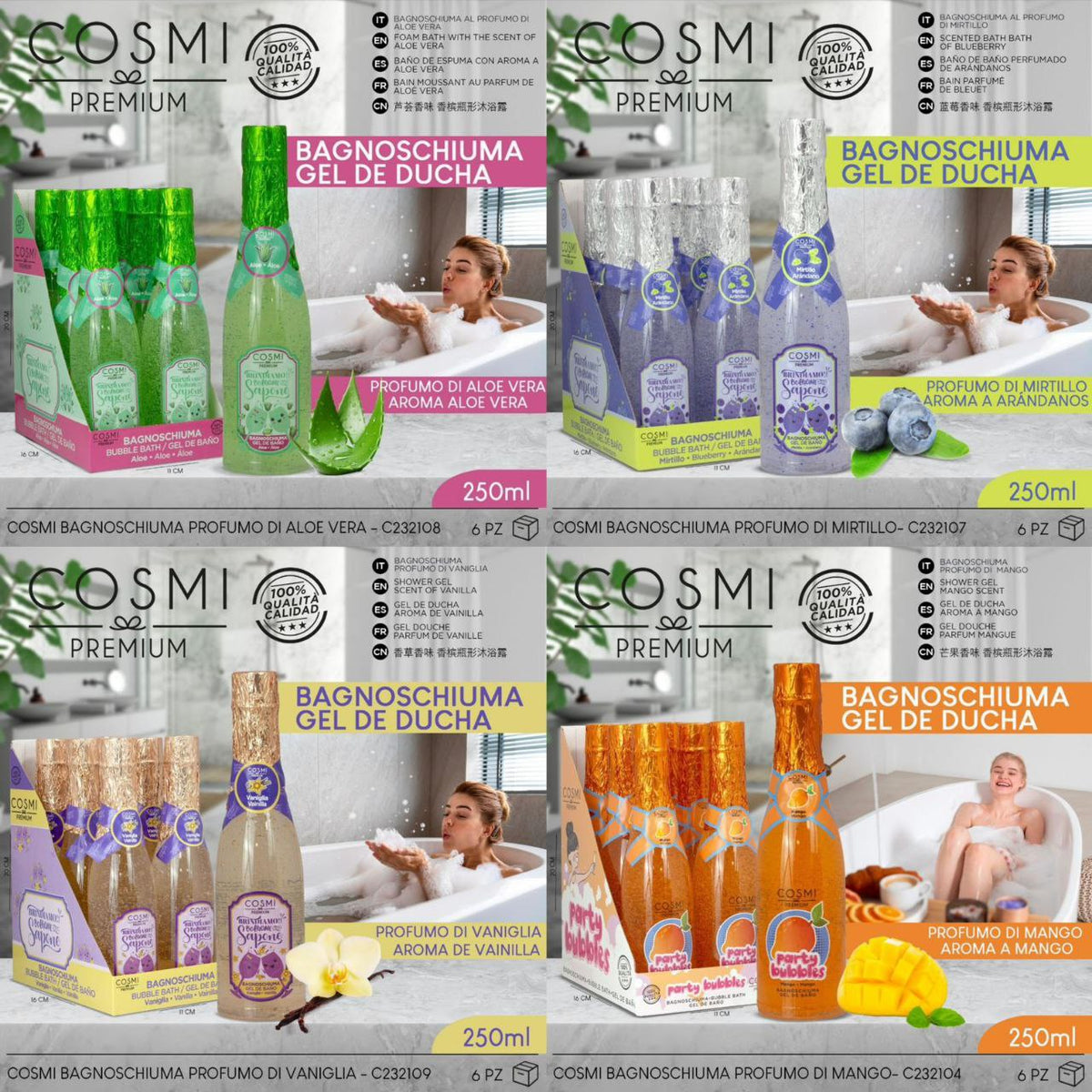 COSMI talijanski Premium Gel za Tuširanje 250 ml