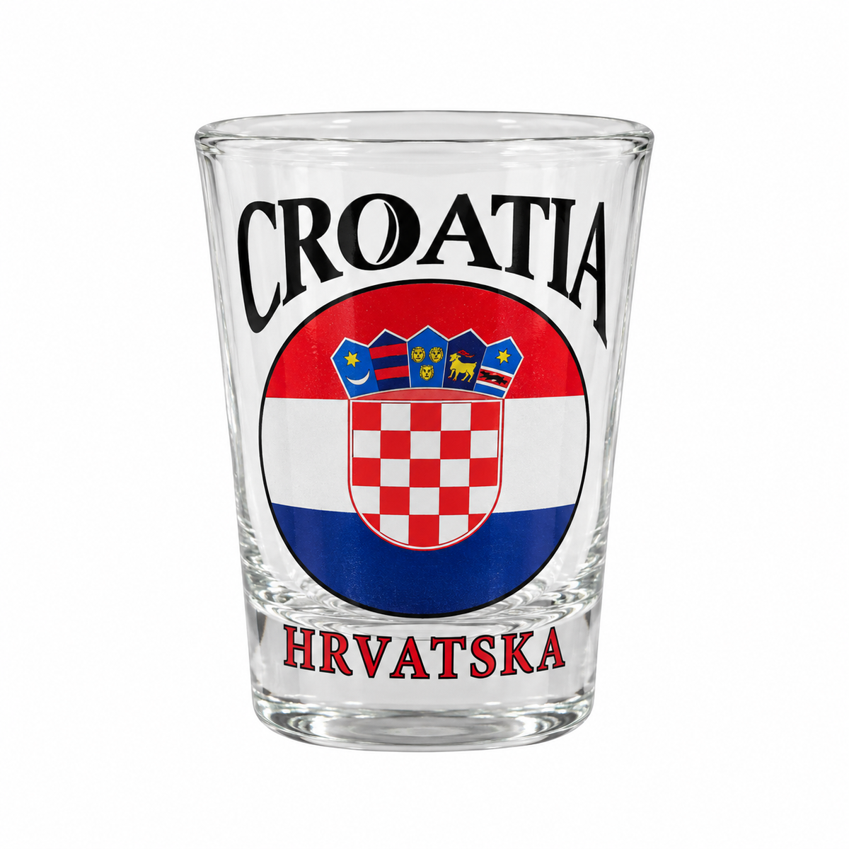Čašica za rakiju Croatia Hrvatska s hrvatskim grbom